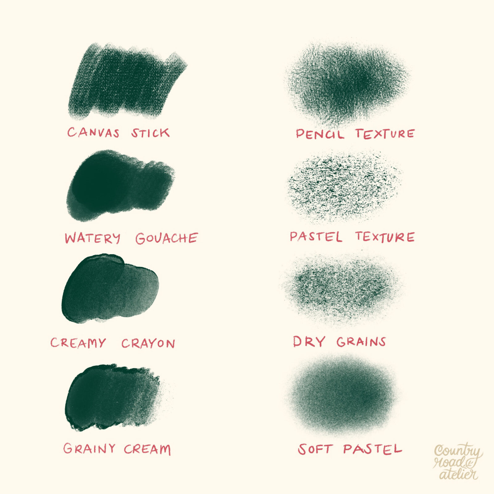 Country Mixed Media Brush Set